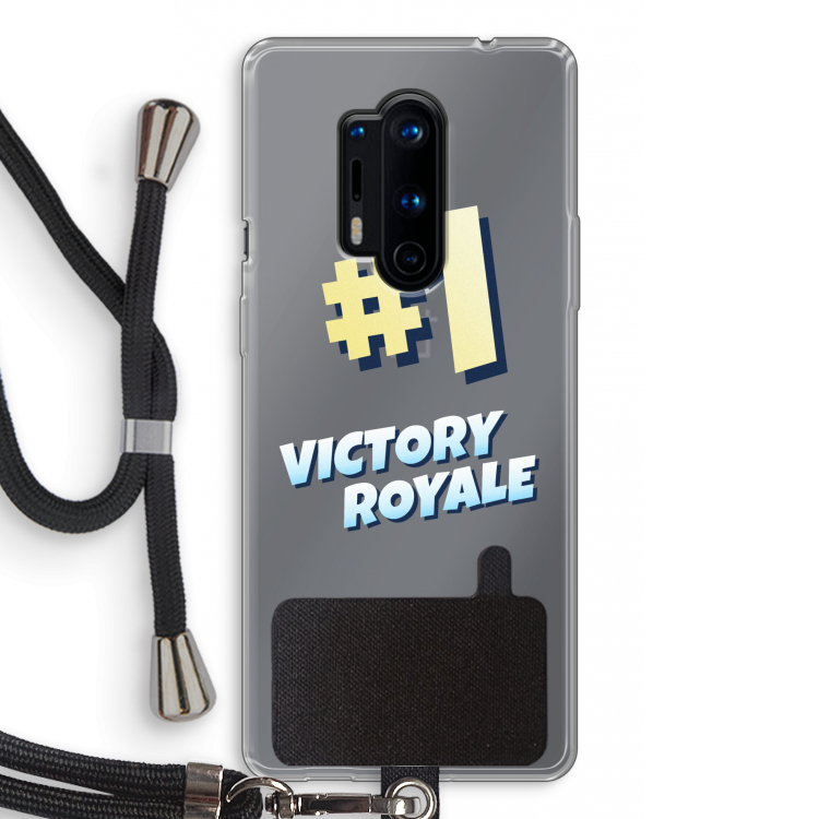 Victory Royale: OnePlus 8 Pro Transparant Hoesje met koord