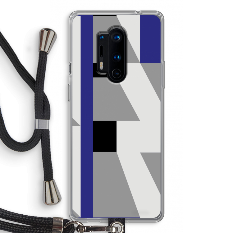 Gestalte 2: OnePlus 8 Pro Transparant Hoesje met koord
