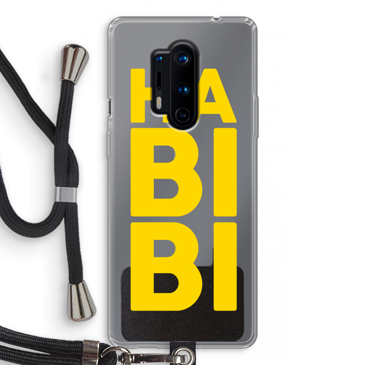 Habibi Majorelle : OnePlus 8 Pro Transparant Hoesje met koord