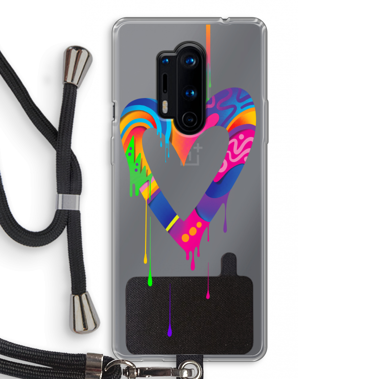 Melts My Heart: OnePlus 8 Pro Transparant Hoesje met koord