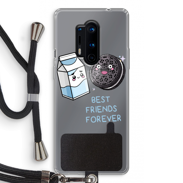 Best Friend Forever: OnePlus 8 Pro Transparant Hoesje met koord