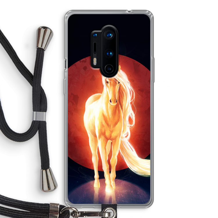 Last Unicorn: OnePlus 8 Pro Transparant Hoesje met koord