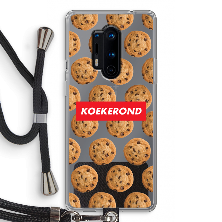 Koekerond: OnePlus 8 Pro Transparant Hoesje met koord