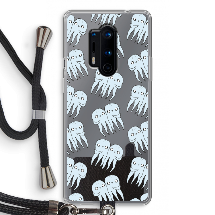 Octopussen: OnePlus 8 Pro Transparant Hoesje met koord