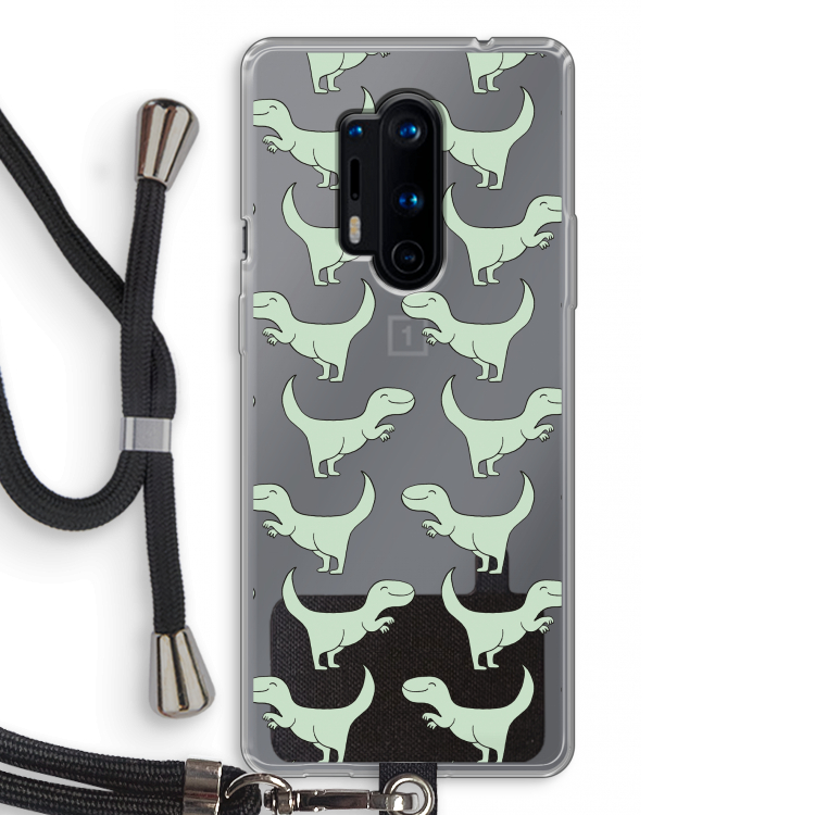 Dinos: OnePlus 8 Pro Transparant Hoesje met koord