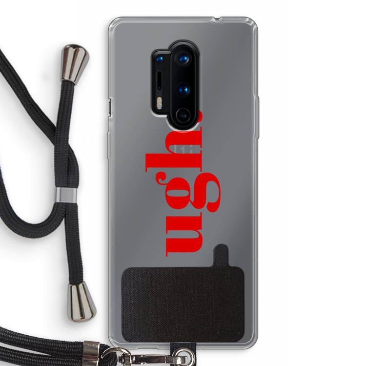 Ugh: OnePlus 8 Pro Transparant Hoesje met koord