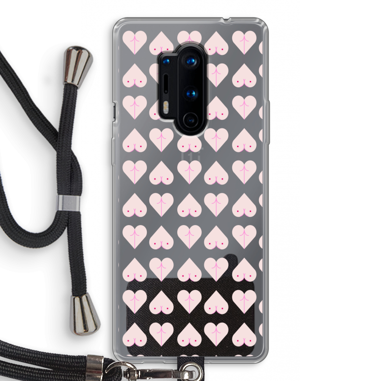 Ass 'n Titties: OnePlus 8 Pro Transparant Hoesje met koord
