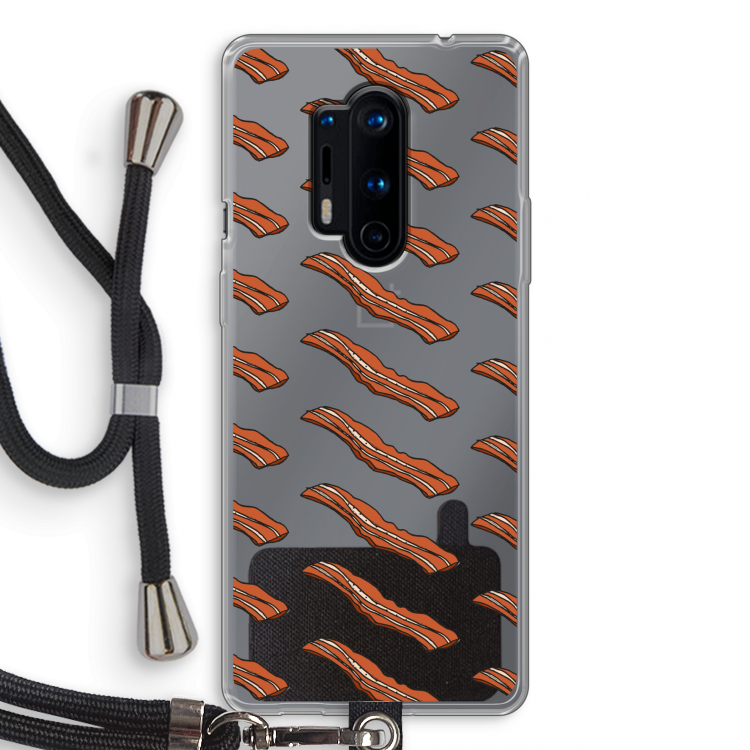 Bacon to my eggs #2: OnePlus 8 Pro Transparant Hoesje met koord