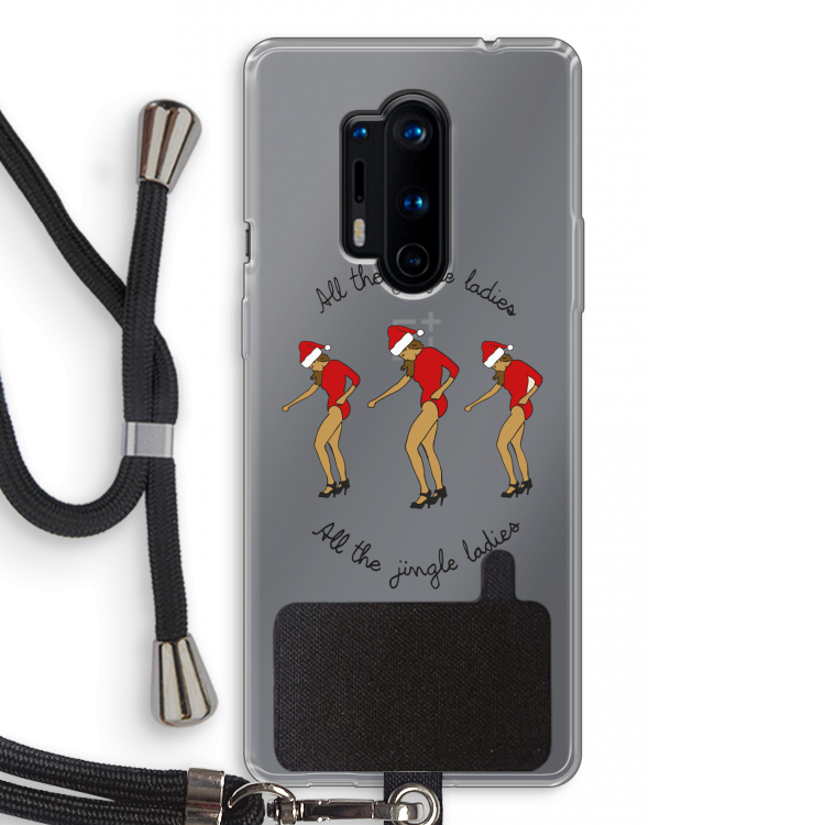 Jingle Ladies: OnePlus 8 Pro Transparant Hoesje met koord