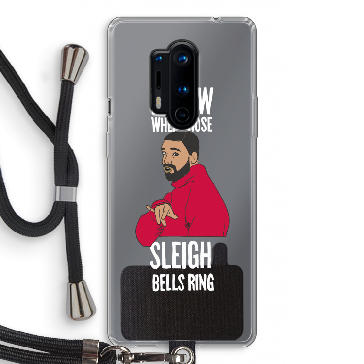 Sleigh Bells Ring: OnePlus 8 Pro Transparant Hoesje met koord