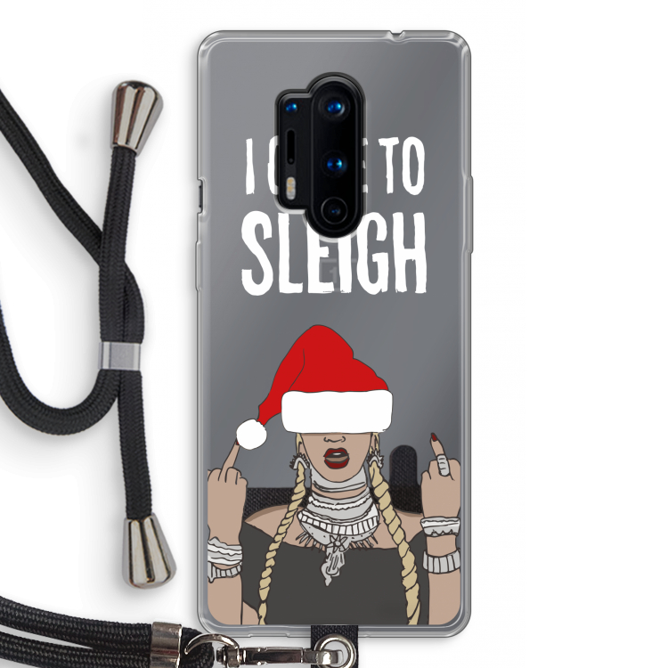 Came To Sleigh: OnePlus 8 Pro Transparant Hoesje met koord