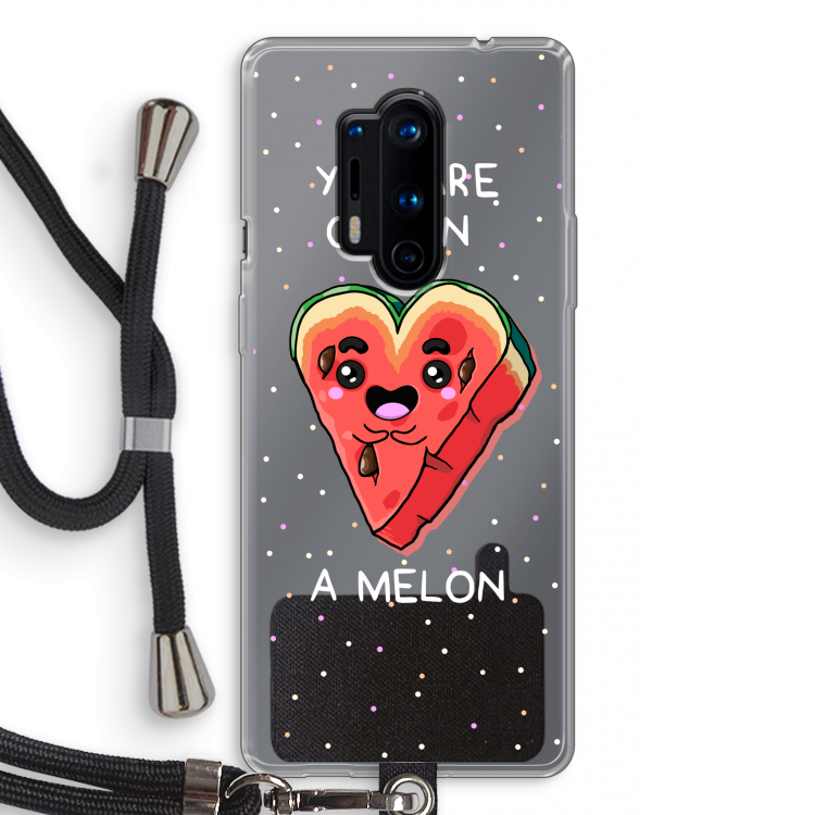 One In A Melon: OnePlus 8 Pro Transparant Hoesje met koord