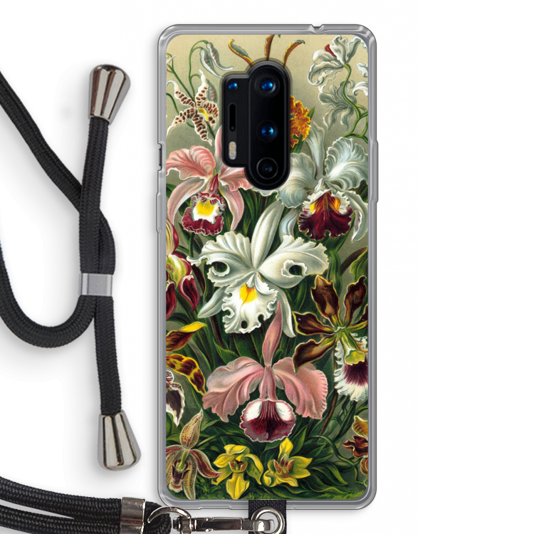 Haeckel Orchidae: OnePlus 8 Pro Transparant Hoesje met koord