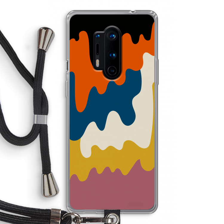Baar A: OnePlus 8 Pro Transparant Hoesje met koord