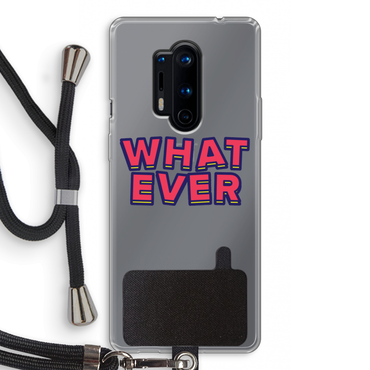 Whatever: OnePlus 8 Pro Transparant Hoesje met koord