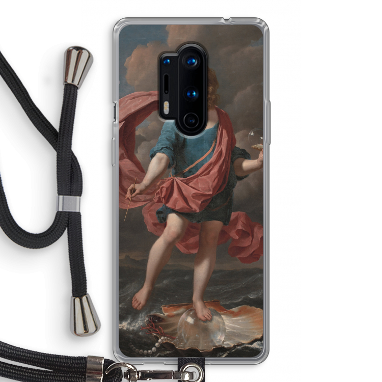 Soap Bubbles: OnePlus 8 Pro Transparant Hoesje met koord