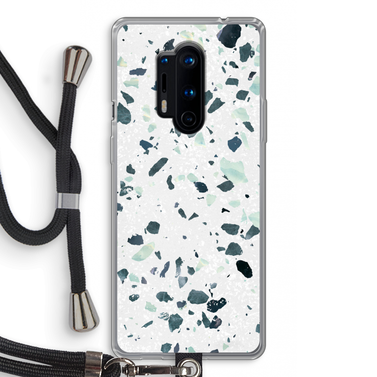 Terrazzo N°2: OnePlus 8 Pro Transparant Hoesje met koord