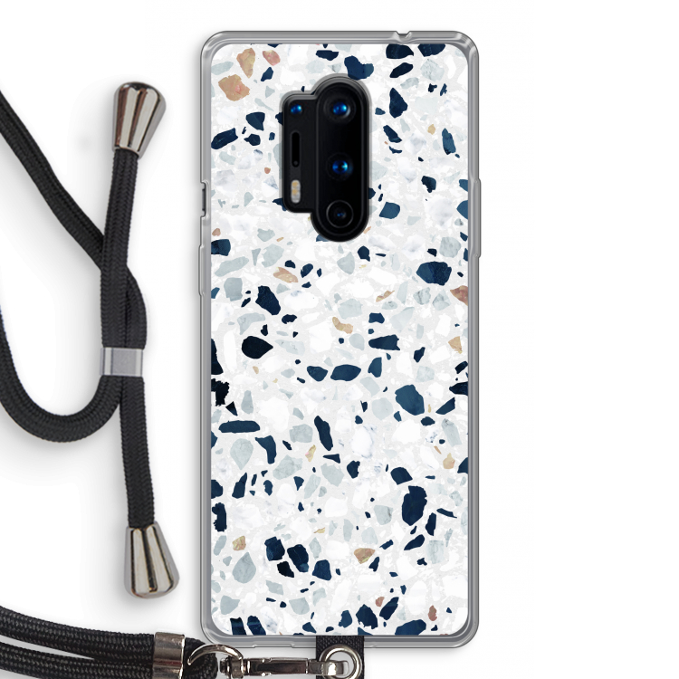 Terrazzo N°1: OnePlus 8 Pro Transparant Hoesje met koord