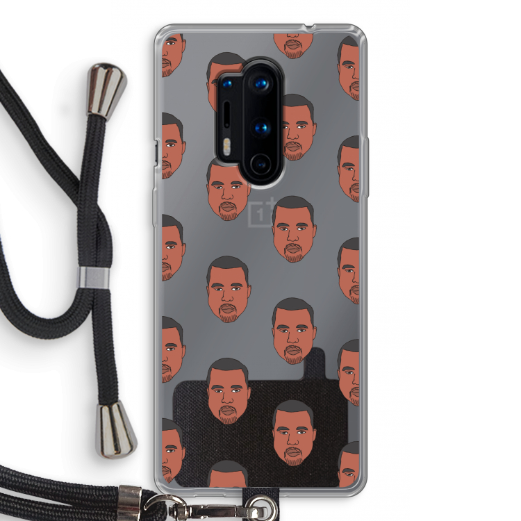 Kanye Call Me?: OnePlus 8 Pro Transparant Hoesje met koord