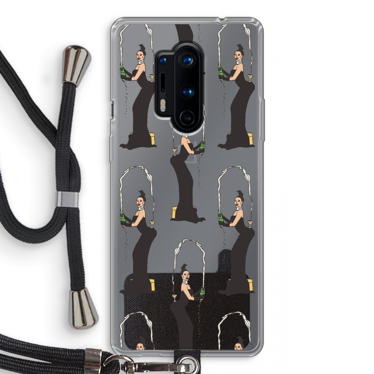 Pop Some Kim: OnePlus 8 Pro Transparant Hoesje met koord