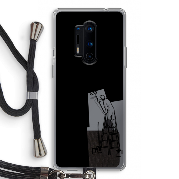 Musketon Painter: OnePlus 8 Pro Transparant Hoesje met koord
