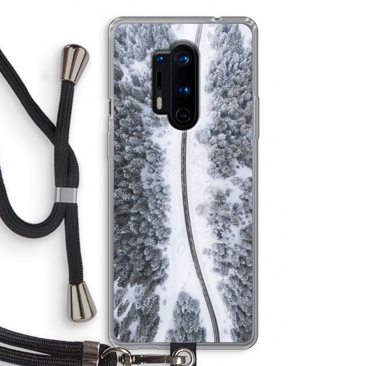 Snøfall: OnePlus 8 Pro Transparant Hoesje met koord