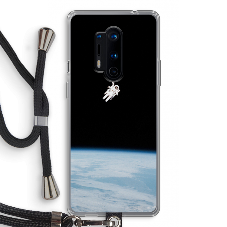 Alone in Space: OnePlus 8 Pro Transparant Hoesje met koord