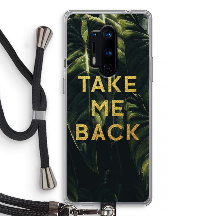 Take me back: OnePlus 8 Pro Transparant Hoesje met koord