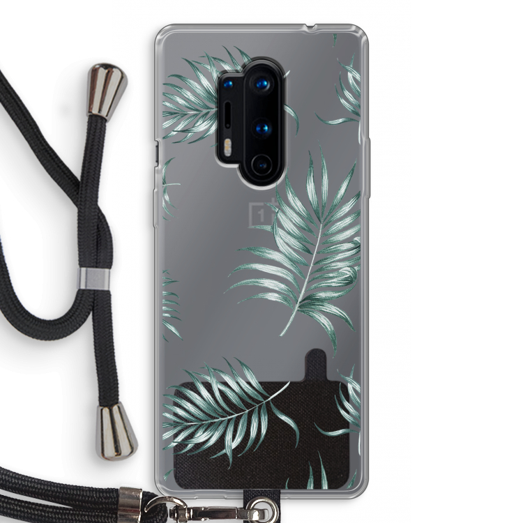 Simple leaves: OnePlus 8 Pro Transparant Hoesje met koord