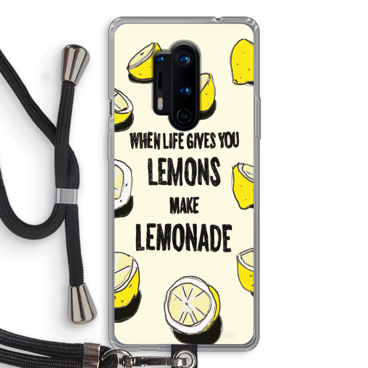 Lemonade: OnePlus 8 Pro Transparant Hoesje met koord