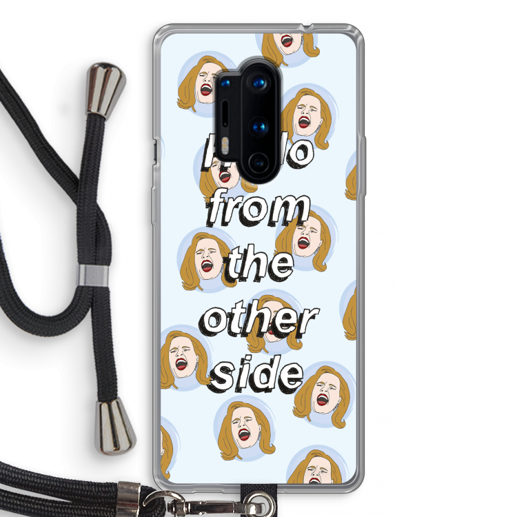Hello: OnePlus 8 Pro Transparant Hoesje met koord