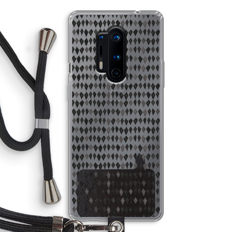 Crazy shapes: OnePlus 8 Pro Transparant Hoesje met koord