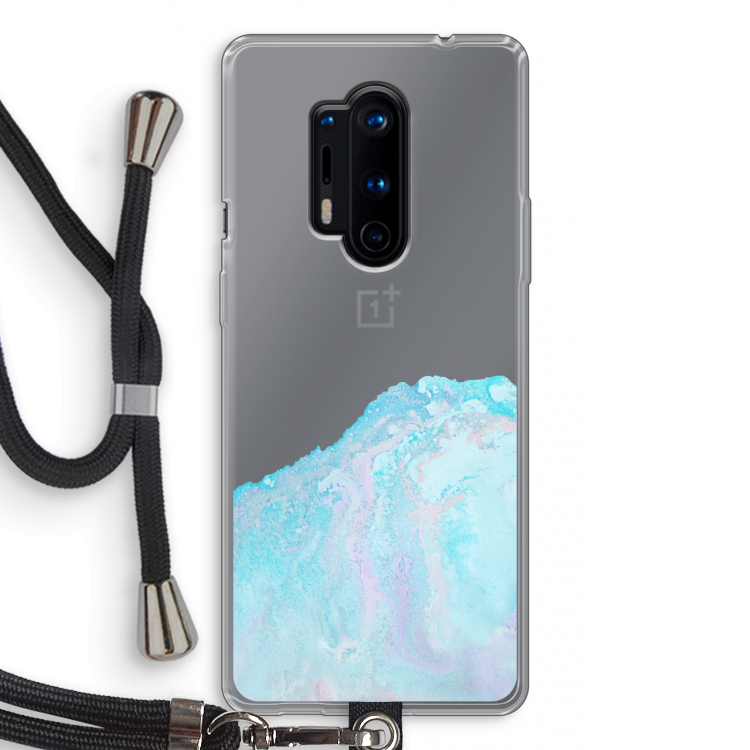 Fantasie pastel: OnePlus 8 Pro Transparant Hoesje met koord