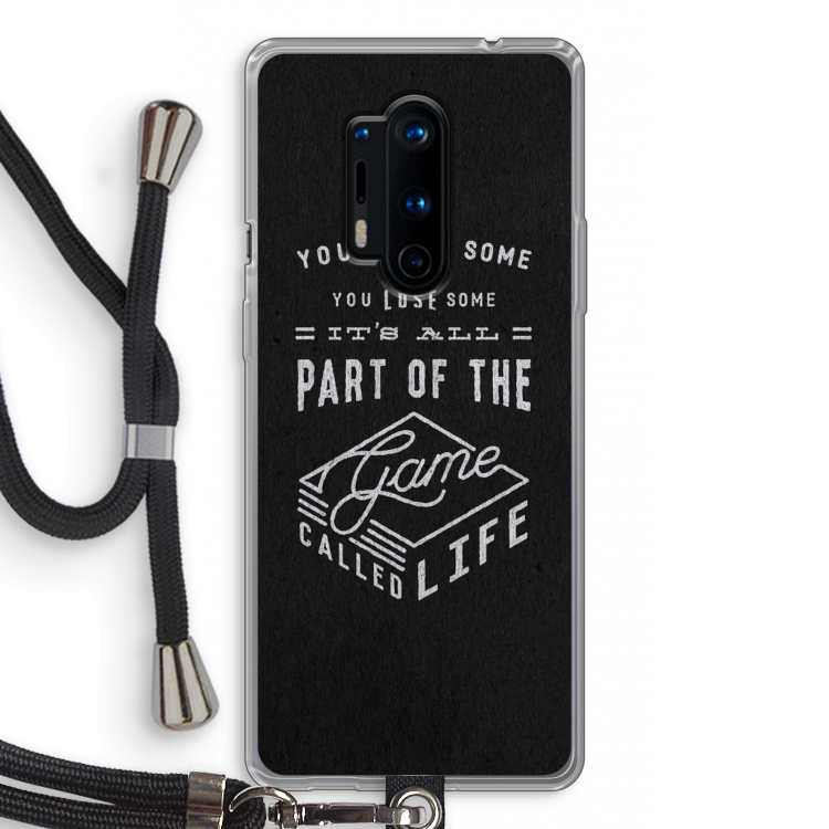 Life: OnePlus 8 Pro Transparant Hoesje met koord