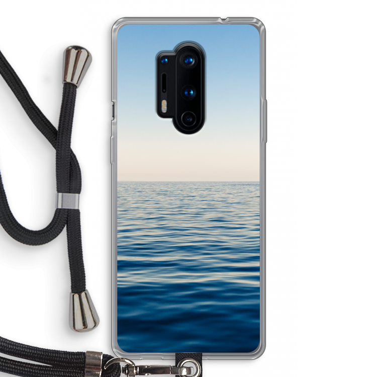 Water horizon: OnePlus 8 Pro Transparant Hoesje met koord