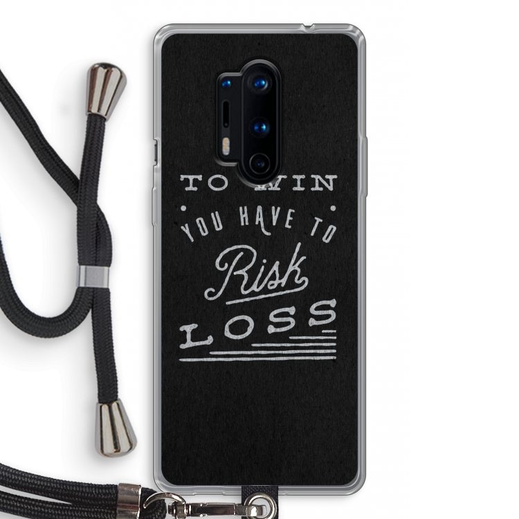 Risk loss: OnePlus 8 Pro Transparant Hoesje met koord