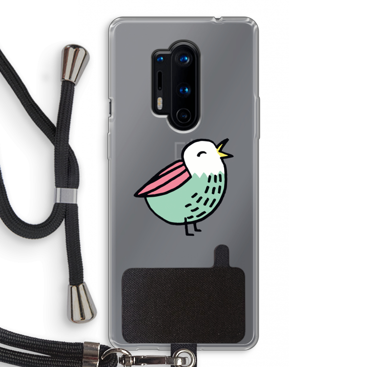 Birdy: OnePlus 8 Pro Transparant Hoesje met koord