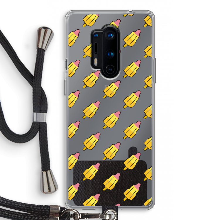 Waterijsjes: OnePlus 8 Pro Transparant Hoesje met koord