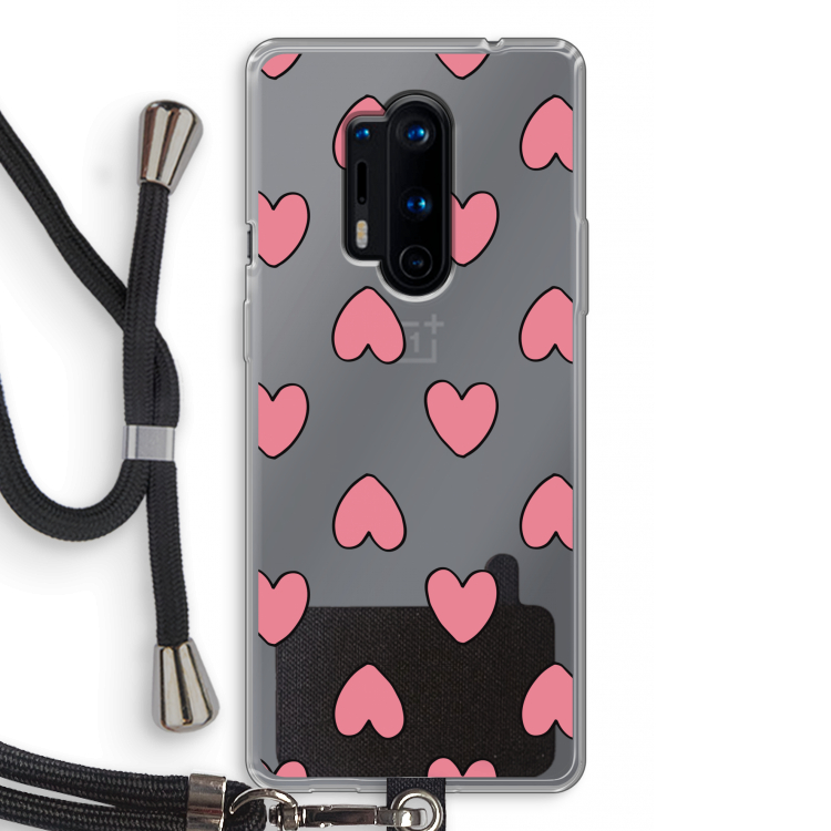 Ondersteboven verliefd: OnePlus 8 Pro Transparant Hoesje met koord