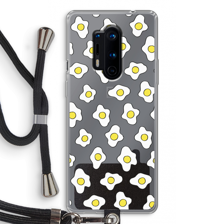 Spiegeleitjes: OnePlus 8 Pro Transparant Hoesje met koord