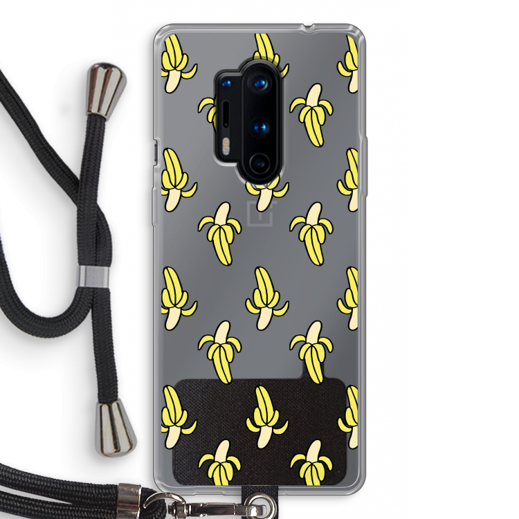 Bananas: OnePlus 8 Pro Transparant Hoesje met koord