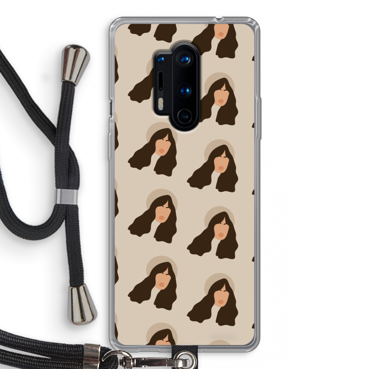 Bonjour mon amour: OnePlus 8 Pro Transparant Hoesje met koord