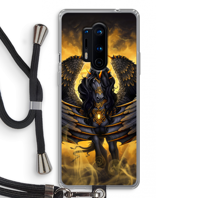 Pegasus: OnePlus 8 Pro Transparant Hoesje met koord