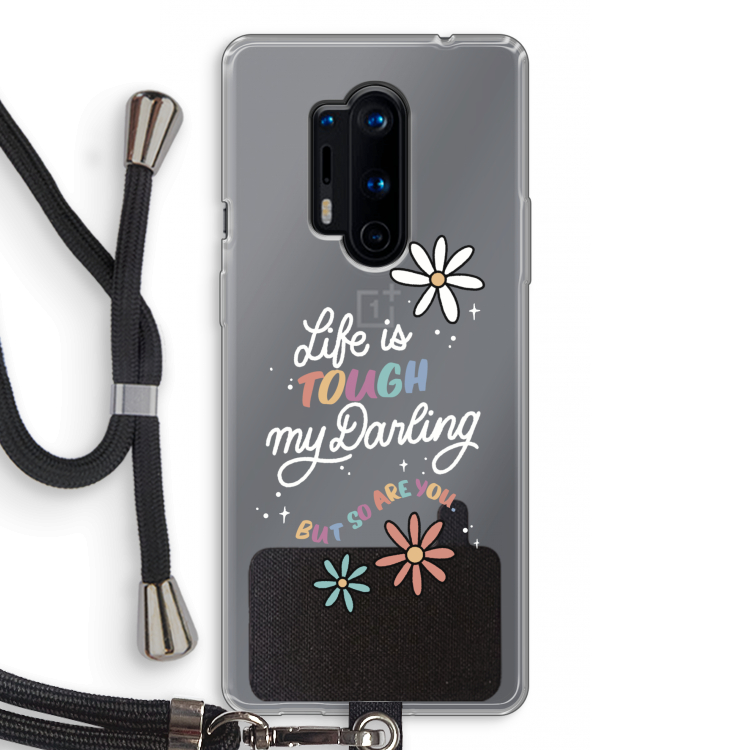 Tough Life: OnePlus 8 Pro Transparant Hoesje met koord