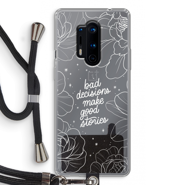 Good stories: OnePlus 8 Pro Transparant Hoesje met koord
