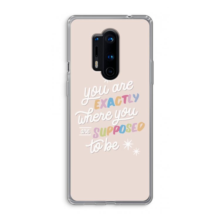 Right Place: OnePlus 8 Pro Transparant Hoesje