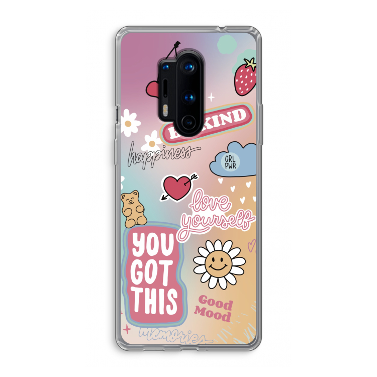 Positivity: OnePlus 8 Pro Transparant Hoesje