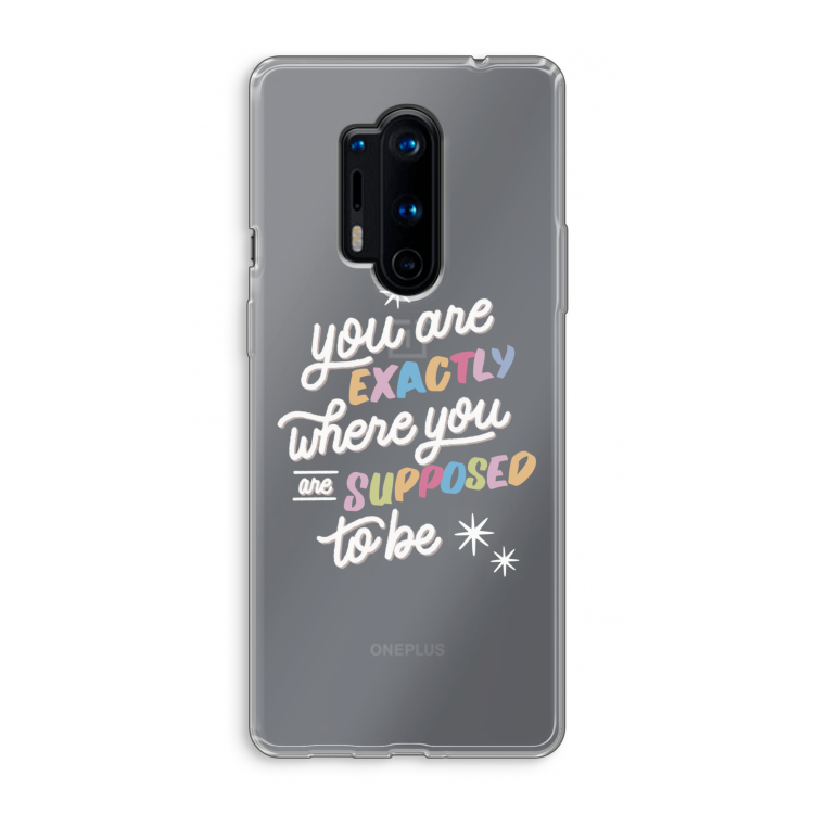 Right Place: OnePlus 8 Pro Transparant Hoesje