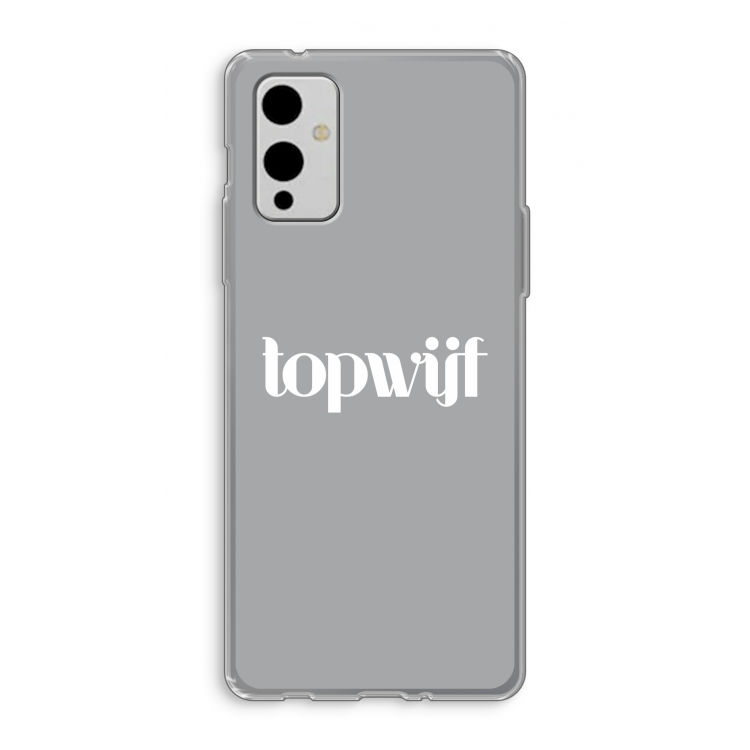 Topwijf Grijs Wit: OnePlus 9 Transparant Hoesje