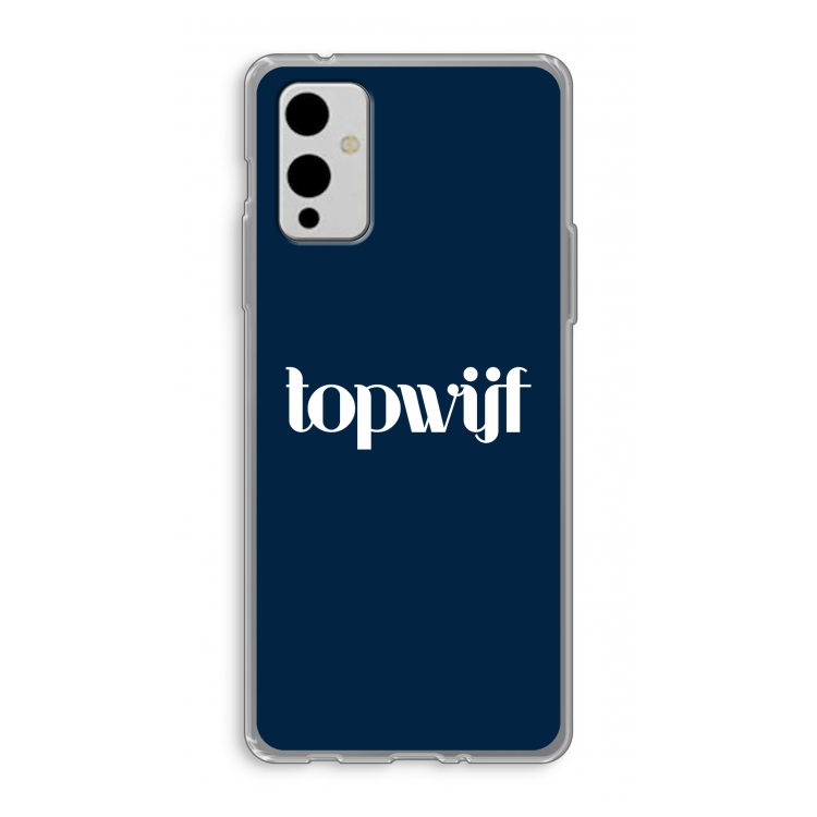Topwijf Navy: OnePlus 9 Transparant Hoesje